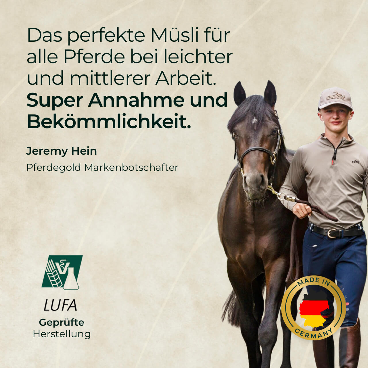 Pferdegold® Goldmüsli® Natur Pur – Getreidefreies Müsli für Pferde jeden Alters