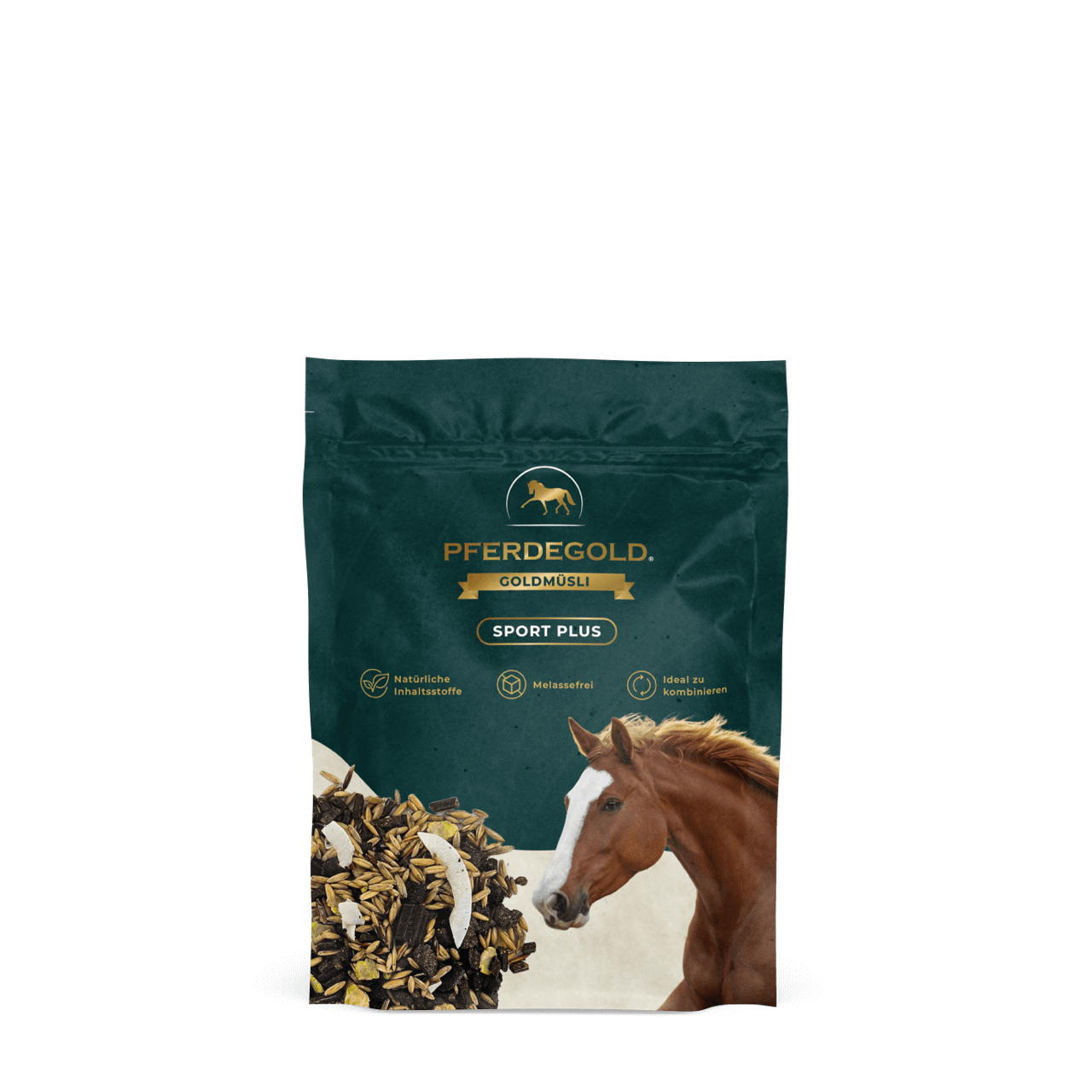 Pferdegold® Goldmüsli® Sport Plus – Pferdemüsli für sportlich aktive Pferde
