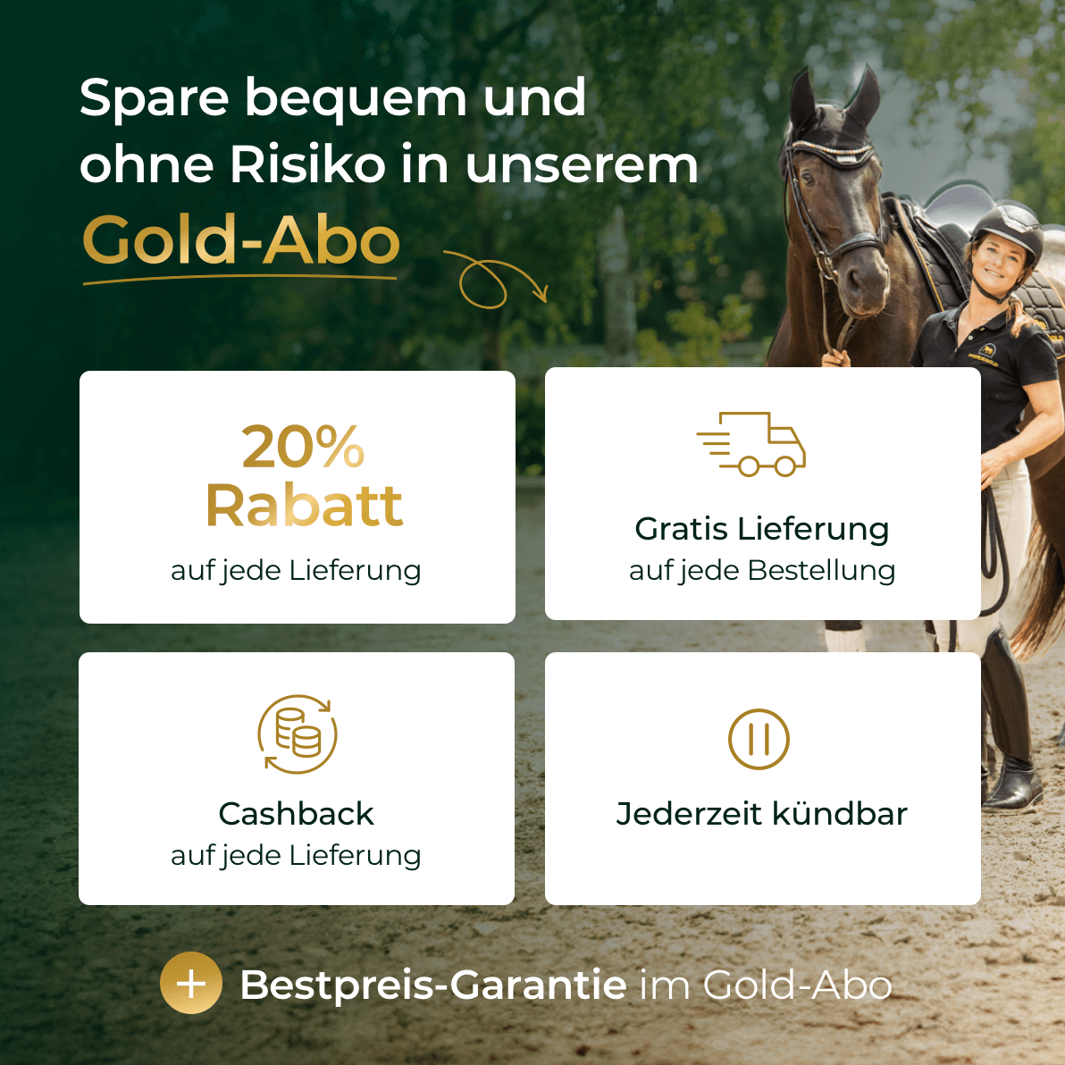 Pferdegold® Muskeln 2.0 Sojafrei – Muskelaufbau-Ergänzung für Pferde 1,5 kg