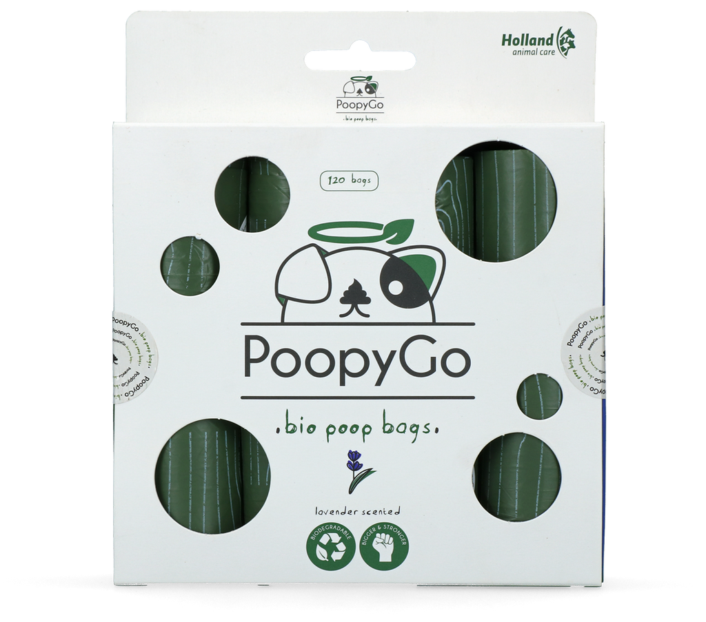 PoopyGo Eco Umweltfreundlich 120 St. (8x15 Beutel) Lavendel