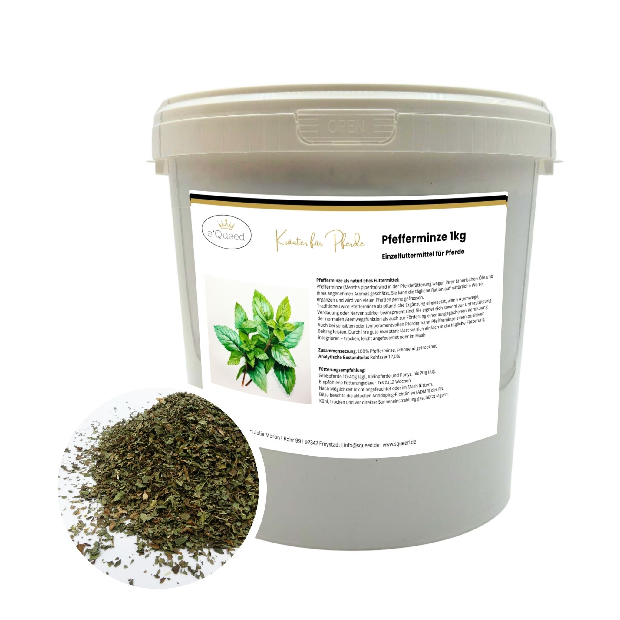 Pfefferminze Pferd 1kg - TierVita