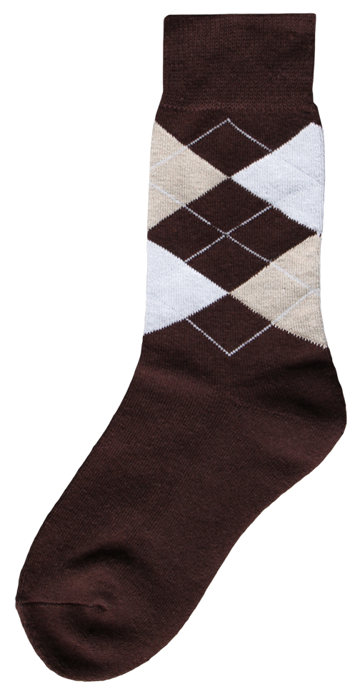 Reitersocke braun/beige/weiß 43-46