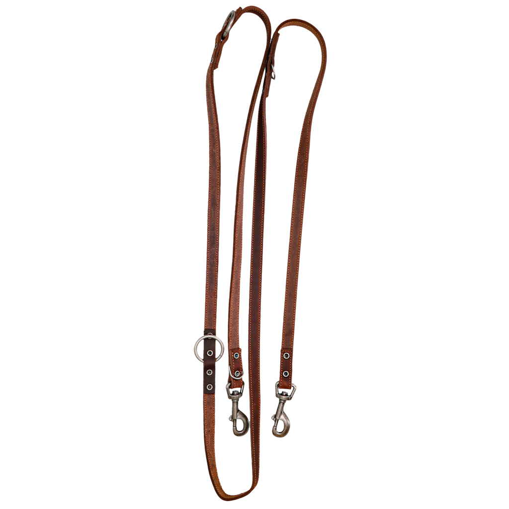 Spotted! Pro Leder Trainingsleine Braun 1,6 x 250 cm