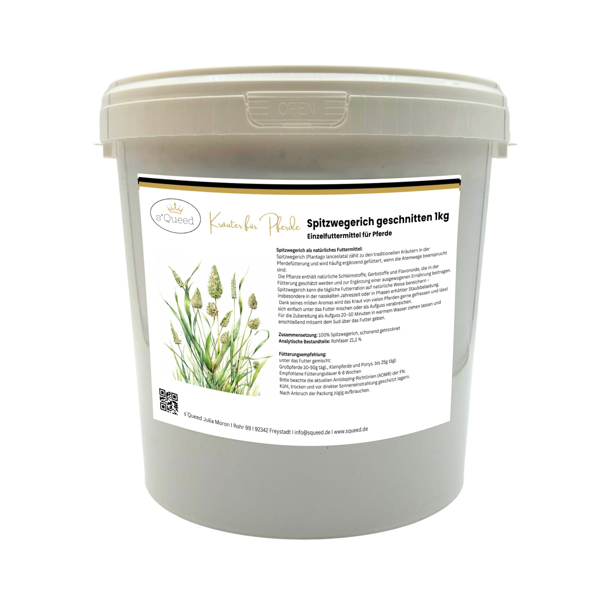 Spitzwegerich Pferd 1kg - TierVita