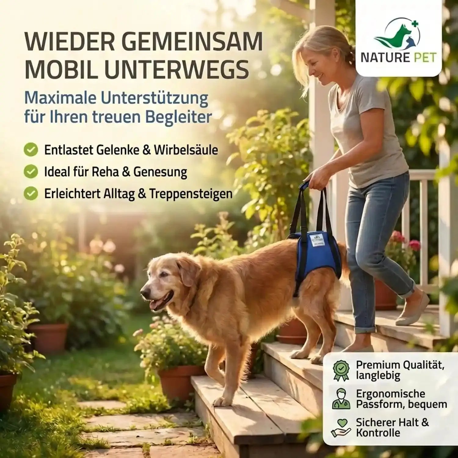 Hunde Tragehilfe hinten