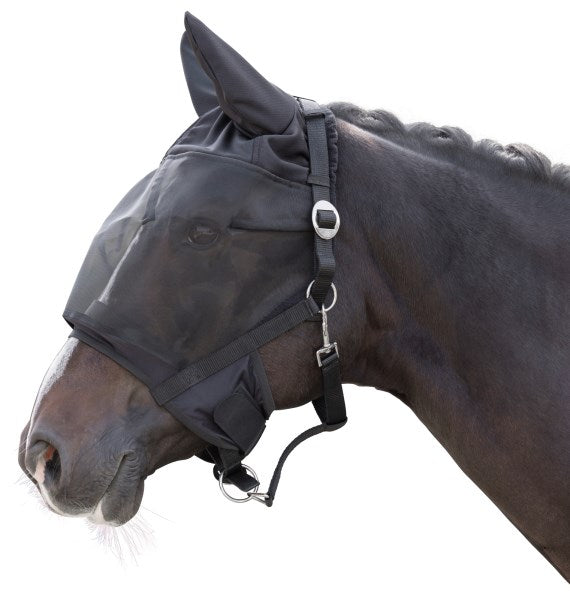 Halfter mit integrierter Fliegenschutzmaske Pony