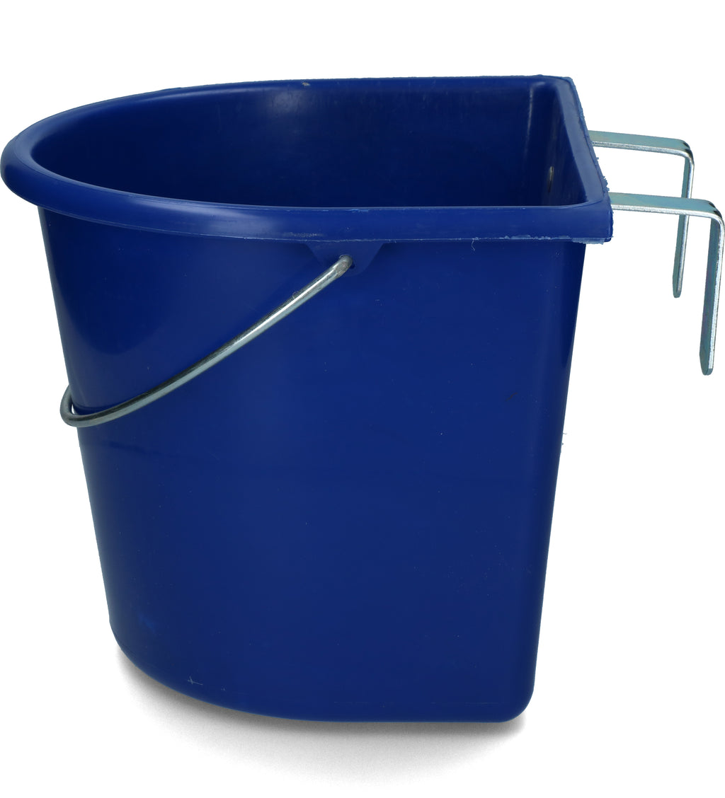 vPlast Futtertrog mit Haken und Griff 15 l Dunkelblau