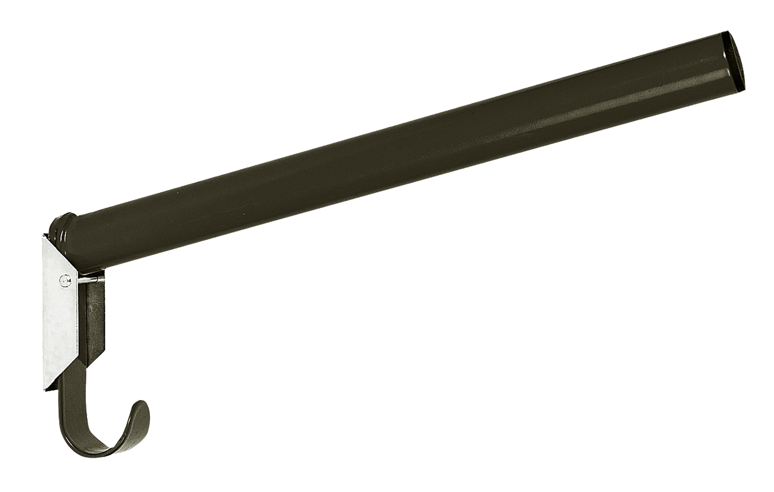 Sattelhalter 44cm rund metal schwarz