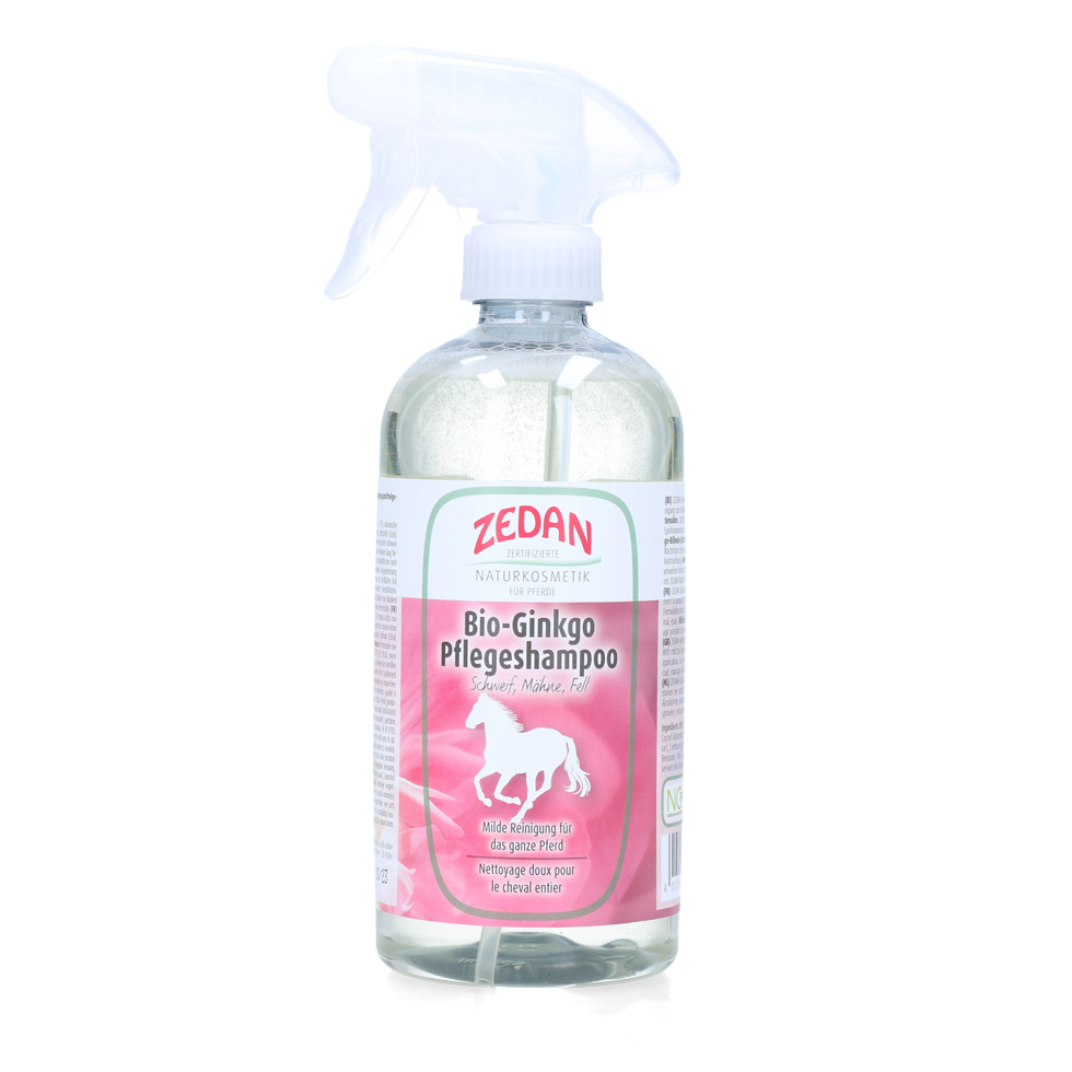 Zedan Bio Ginkgo Pflegeshampoo 500 ml – Sanfte Reinigung für Mähne, Schweif & Fell
