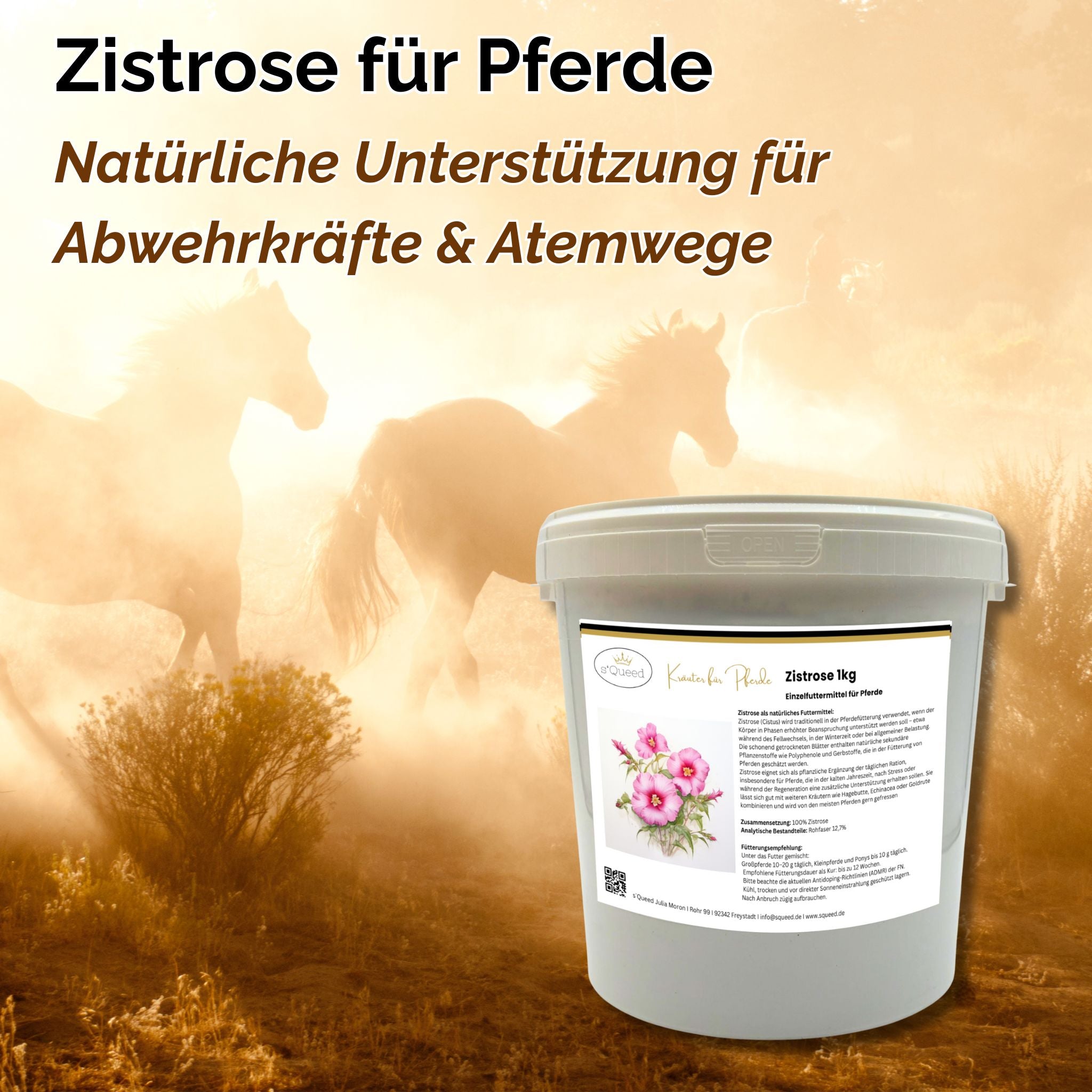 Zistrose Pferd 1kg - TierVita