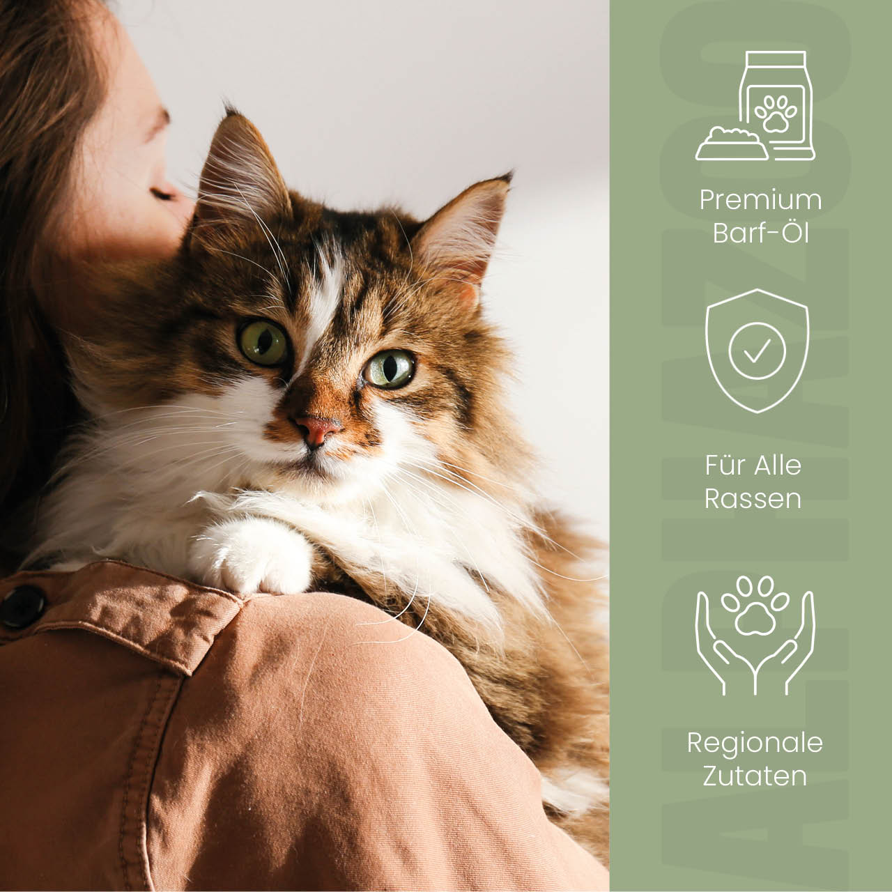 Alpha-Barf Futteröl für Katzen – Lein, Lachs, Nachtkerze & Argan kaltgepresst