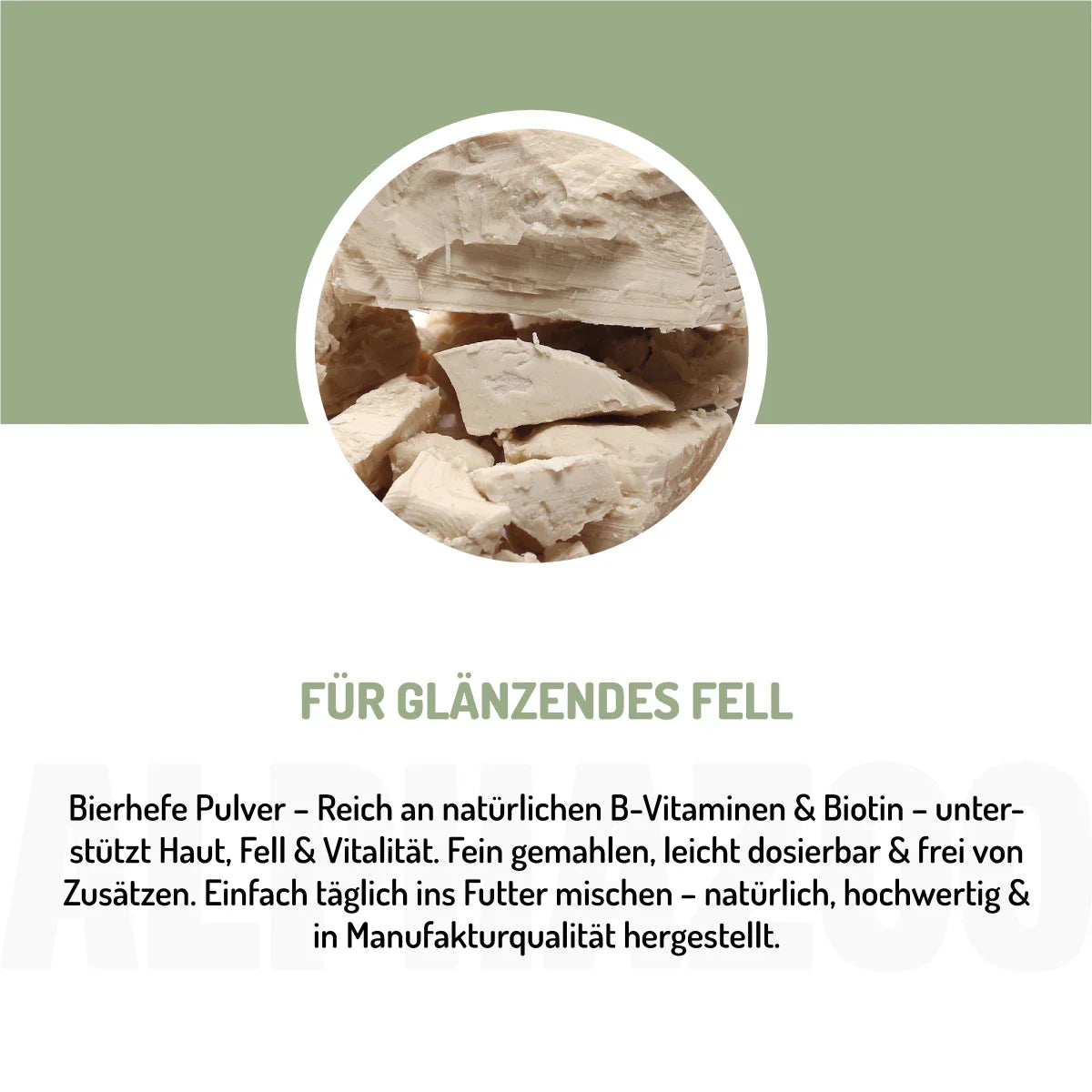 Bierhefe Pulver für Hunde & Katzen – natürliche B-Vitamine & Biotin für Fell & Haut