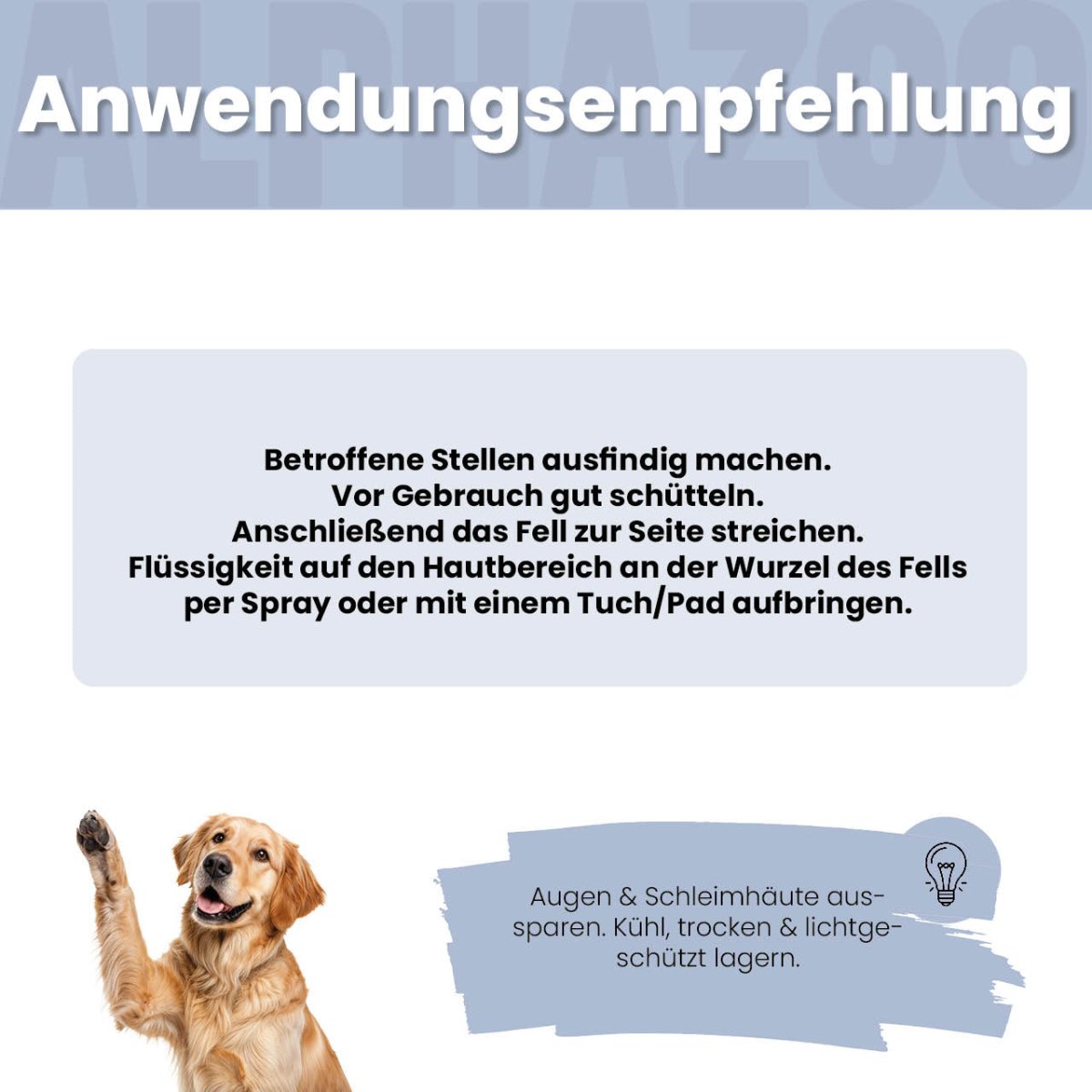 Brandlöscher Anti-Juckreiz Spray für Hunde – pflanzlich mit Kamille & Calendula