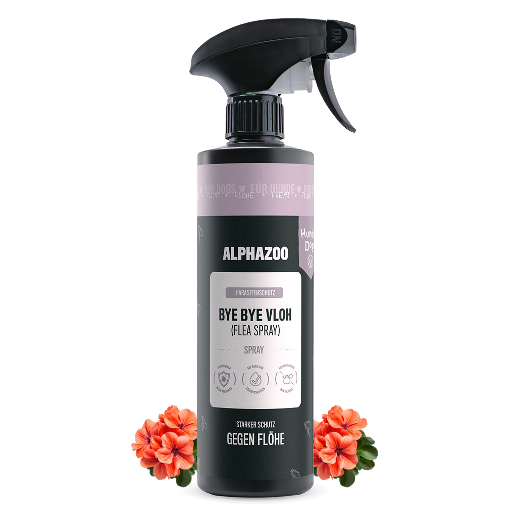 ByeByeVloh Flohspray für Hunde – pflanzlich mit Geraniol, Lavendel & Eukalyptus