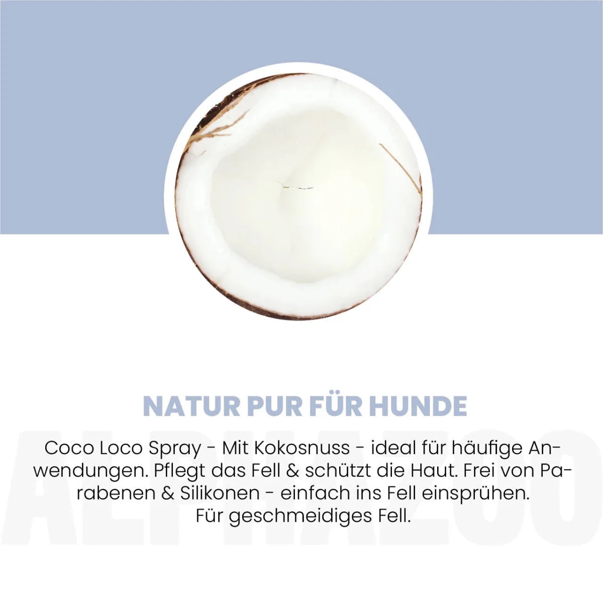 Coco Loco Fellspray für Hunde – mit Sheabutter, Aloe Vera & Panthenol, silikonfrei