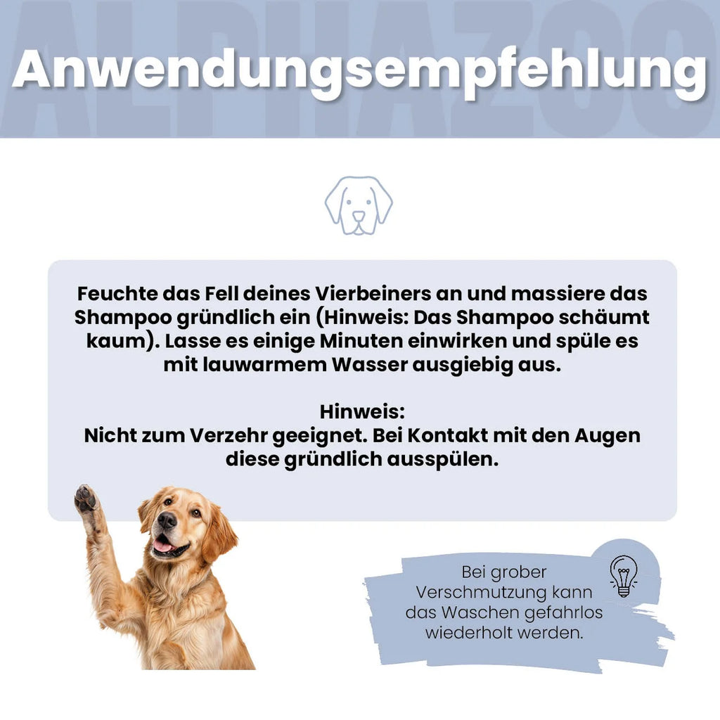 Neemöl Shampoo für Hunde – mit Neemöl & Teebaumöl, silikonfrei & parabenfrei