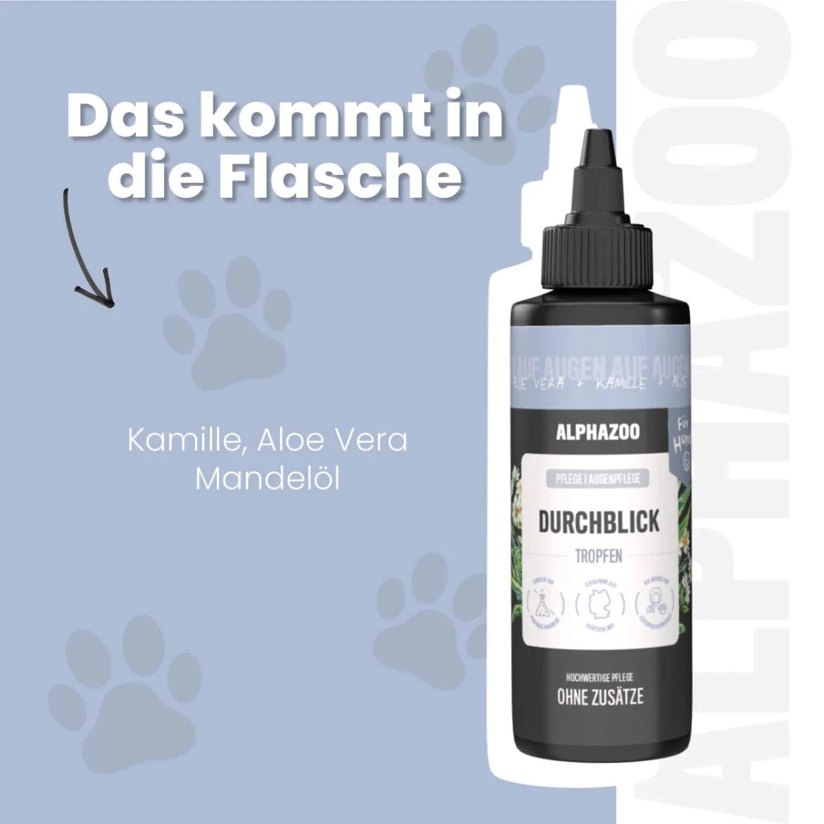 Durchblick Augenpflege für Hunde – mit Aloe Vera, Kamille & Calendula