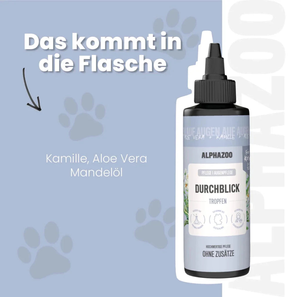 Durchblick Augenpflege für Katzen – mit Kamille, Aloe Vera & Calendula