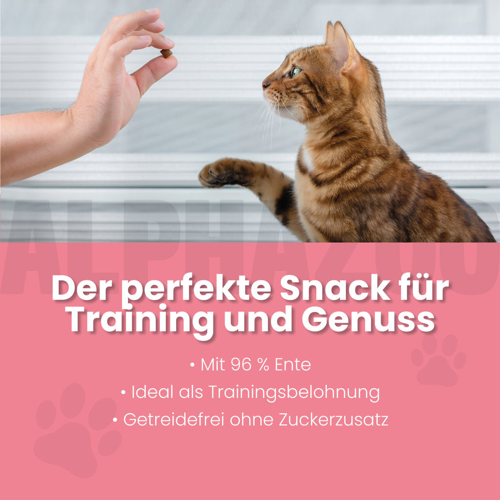 Ente Ente Ente Ente – Softsnack für Katzen, 96% Ente, getreidefrei