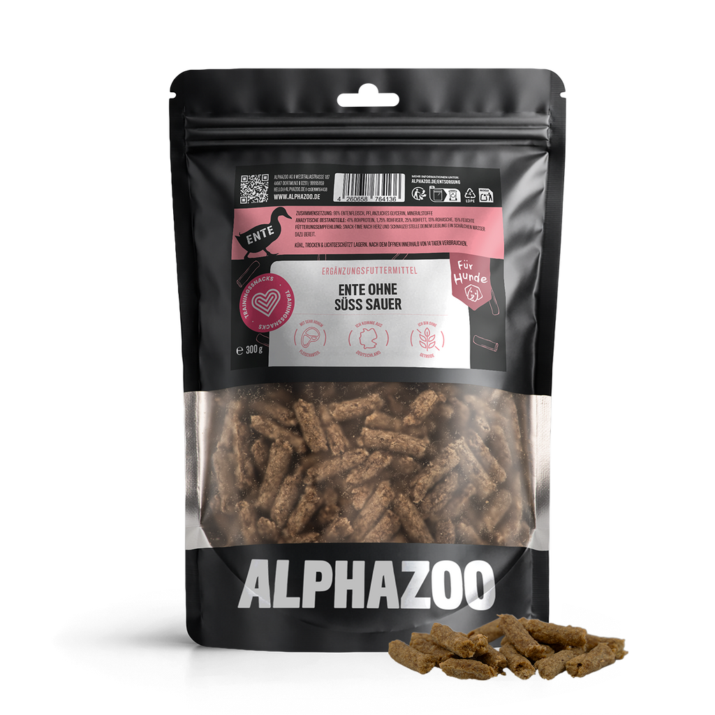 Ente Ohne Süß & Sauer – Softsnack für Hunde, 96% Ente, getreidefrei