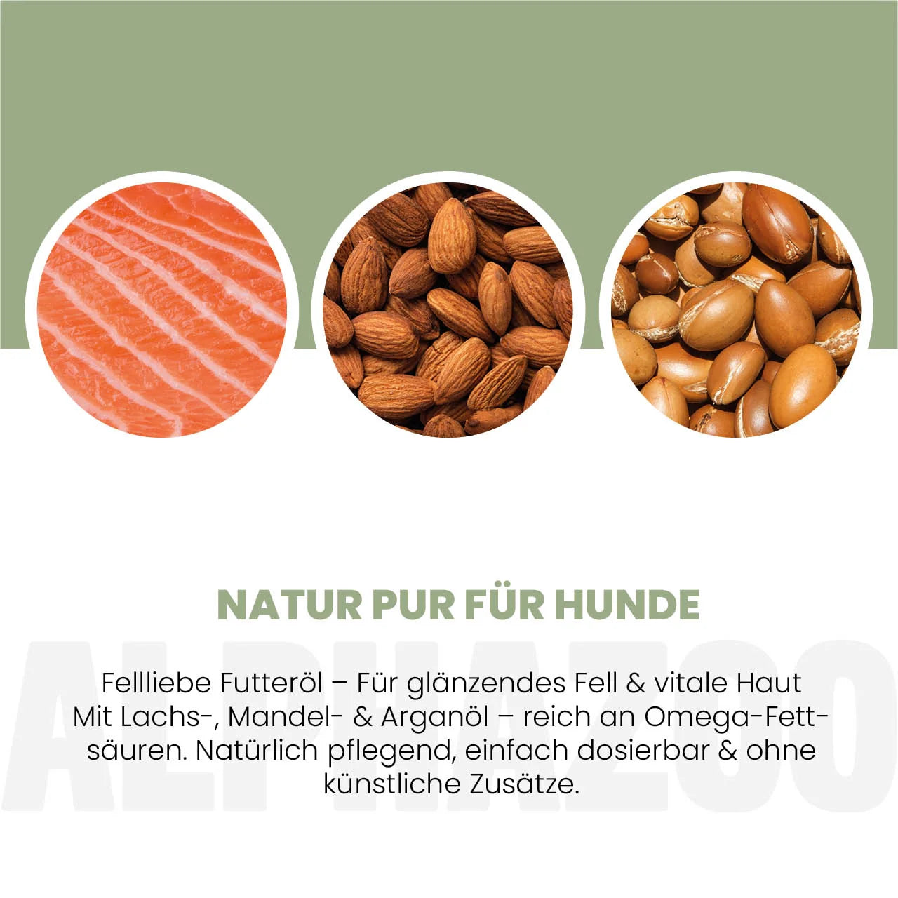 Fellliebe Futteröl für Hunde – Lachs, Mandel & Argan kaltgepresst