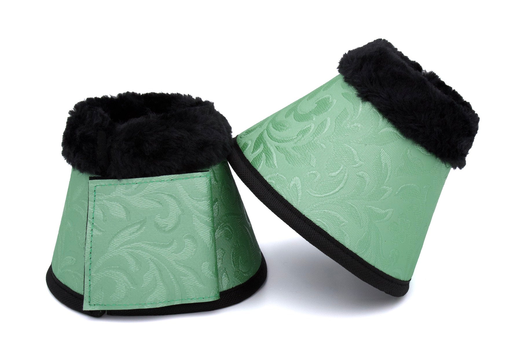 Hufglocken flower mit Fellrand, light green, Springglocken