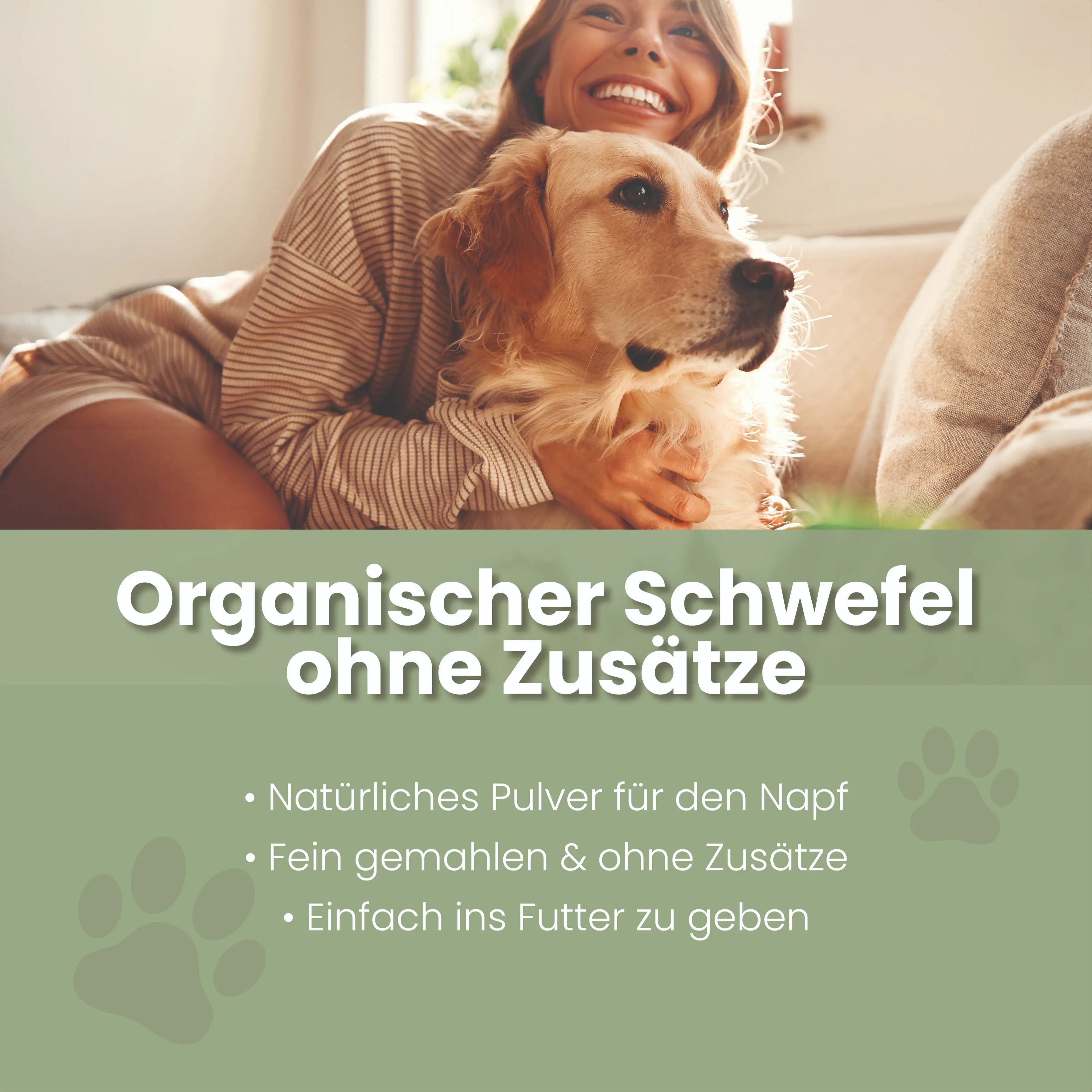 MSM Pulver für Hunde & Katzen – organischer Schwefel für Gelenke & Fell