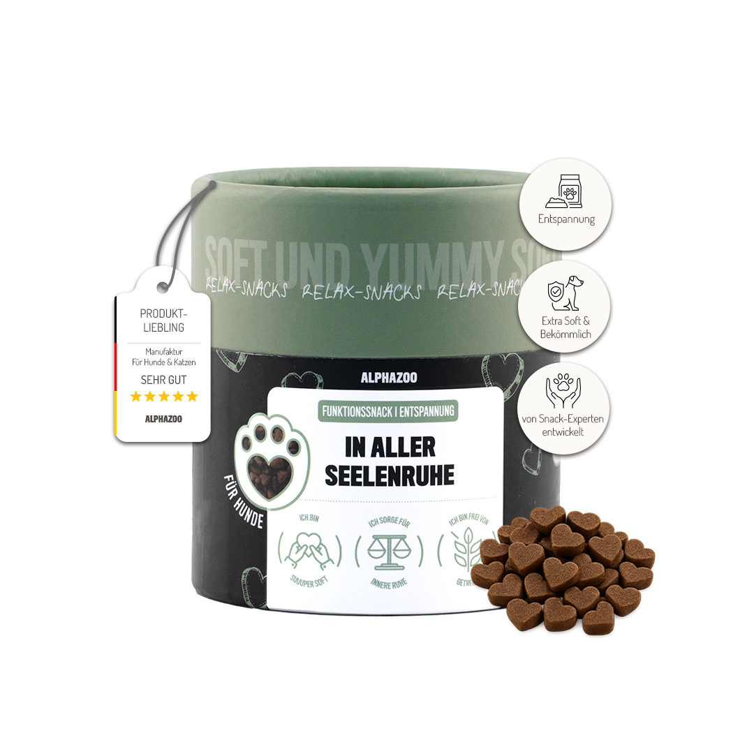 In Aller Seelenruhe – Beruhigungssnack für Hunde mit Baldrian, Ashwagandha & L-Tryptophan