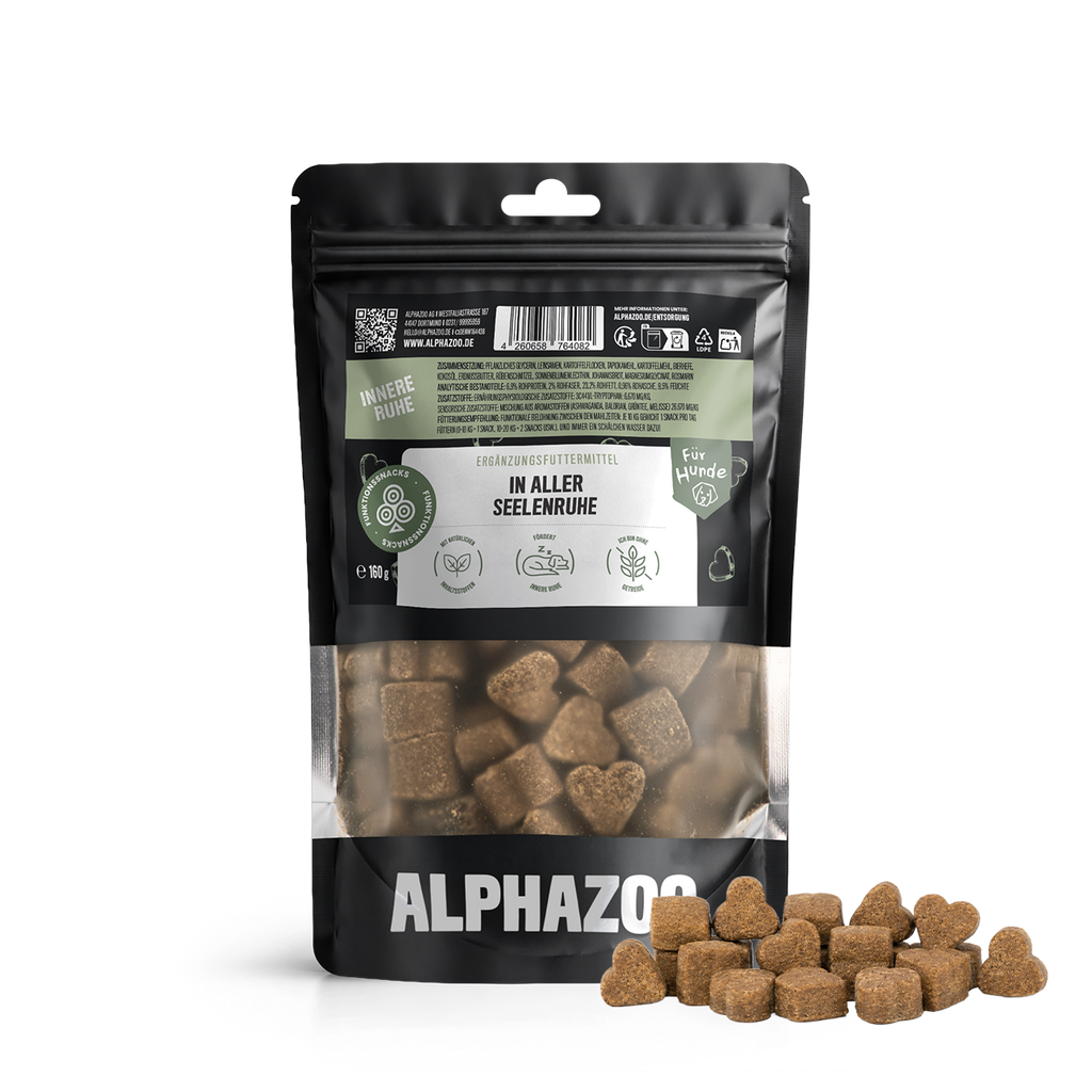 In Aller Seelenruhe – Beruhigungssnack für Hunde mit Baldrian, Ashwagandha & L-Tryptophan