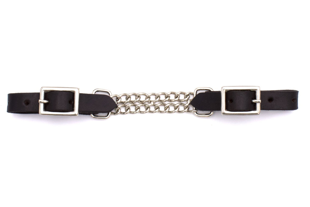 Leder Kinnkette, schwarz