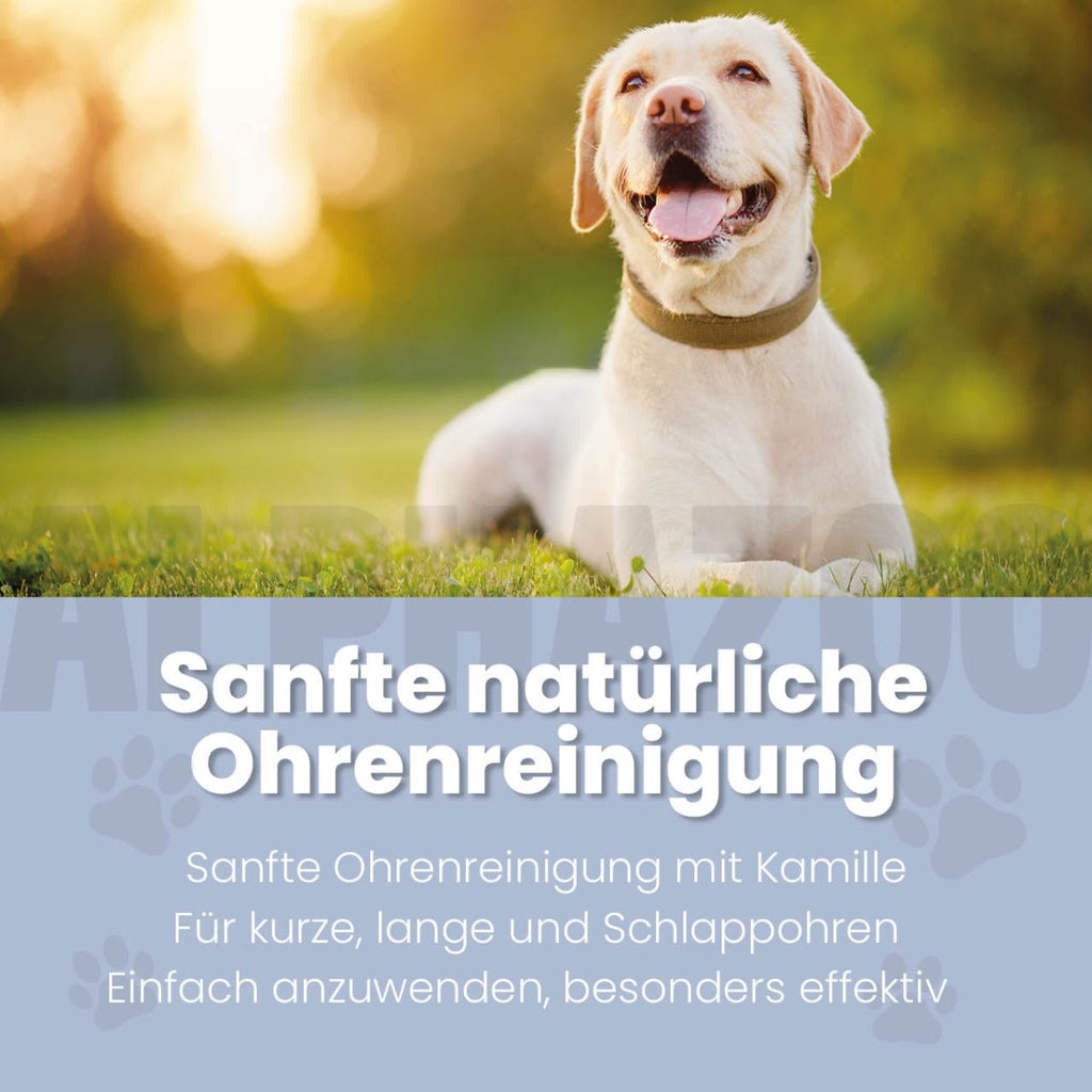 Lauscher-Auf Ohrenreiniger für Hunde – pflanzlich mit Kamille & Calendula