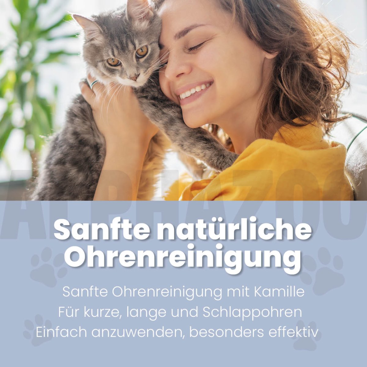 Lauscher-Auf Ohrenreiniger für Katzen – pflanzlich mit Kamille & Calendula