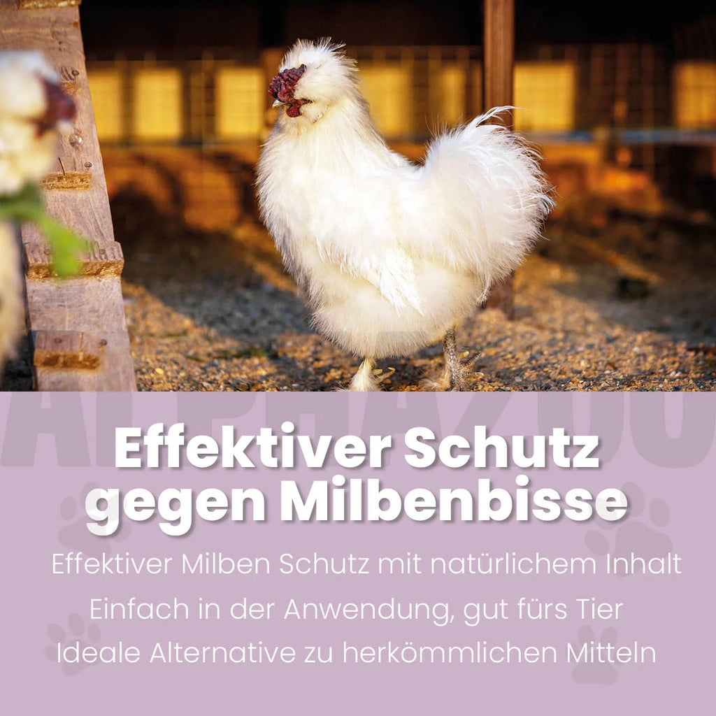 MilbHunter Milbenspray für Hühner – pflanzlich mit Geraniol & Zitronen-Eukalyptus