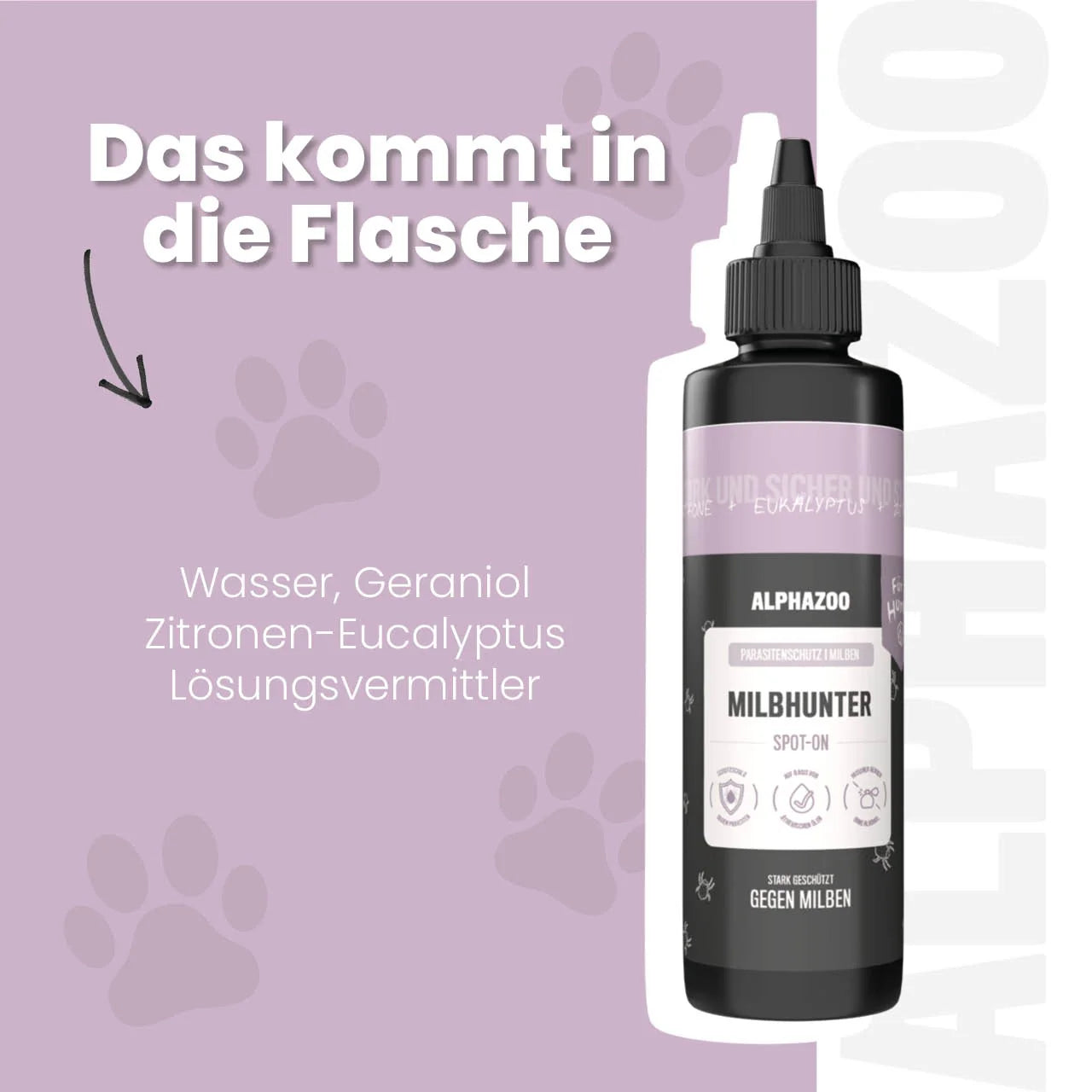 MilbHunter Spot-On für Hunde – pflanzlich mit Geraniol, punktgenau & stressfrei