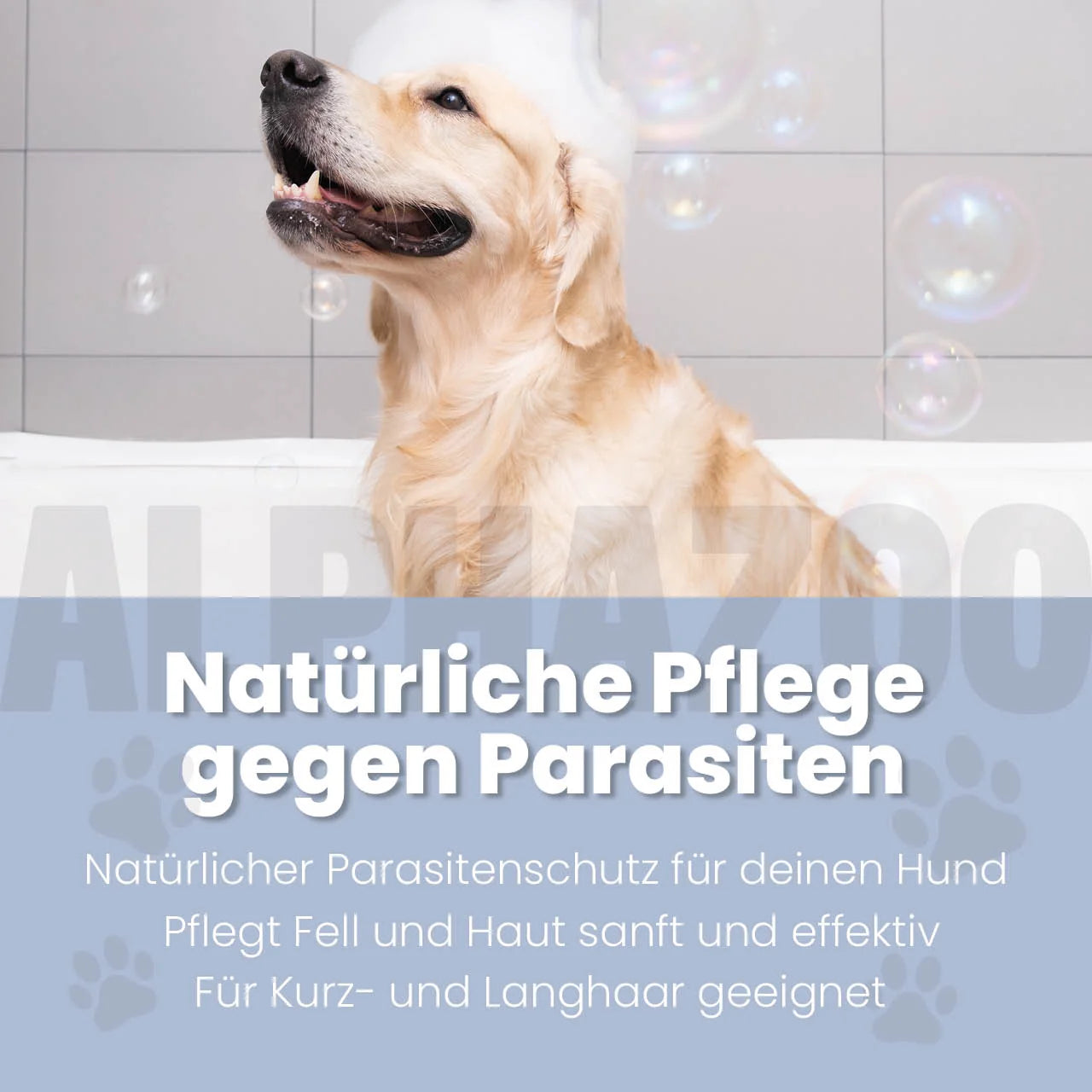 Neemöl Shampoo für Hunde – mit Neemöl & Teebaumöl, silikonfrei & parabenfrei