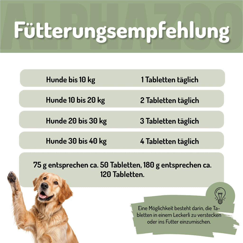 Seelenruhe Beruhigungs-Tabletten für Hunde – mit Baldrian & Melisse