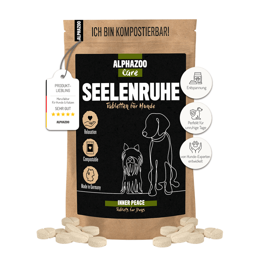 Seelenruhe Beruhigungs-Tabletten für Hunde – mit Baldrian & Melisse