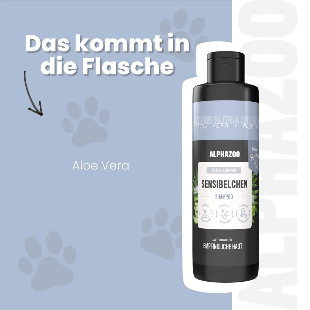 Sensibelchen Shampoo für Hunde – mit Aloe Vera, parabenfrei & silikonfrei