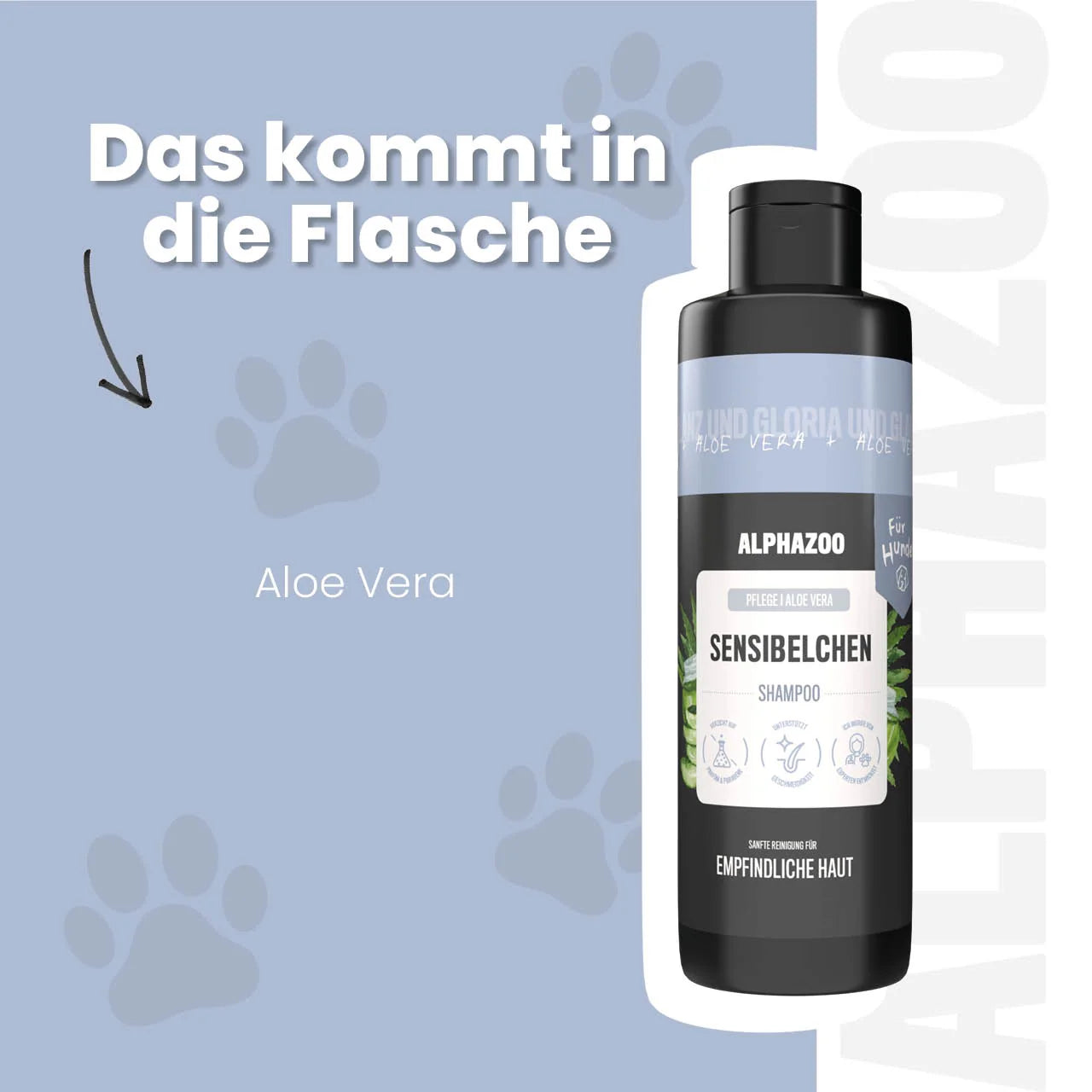 Sensibelchen Shampoo für Hunde – mit Aloe Vera, parabenfrei & silikonfrei