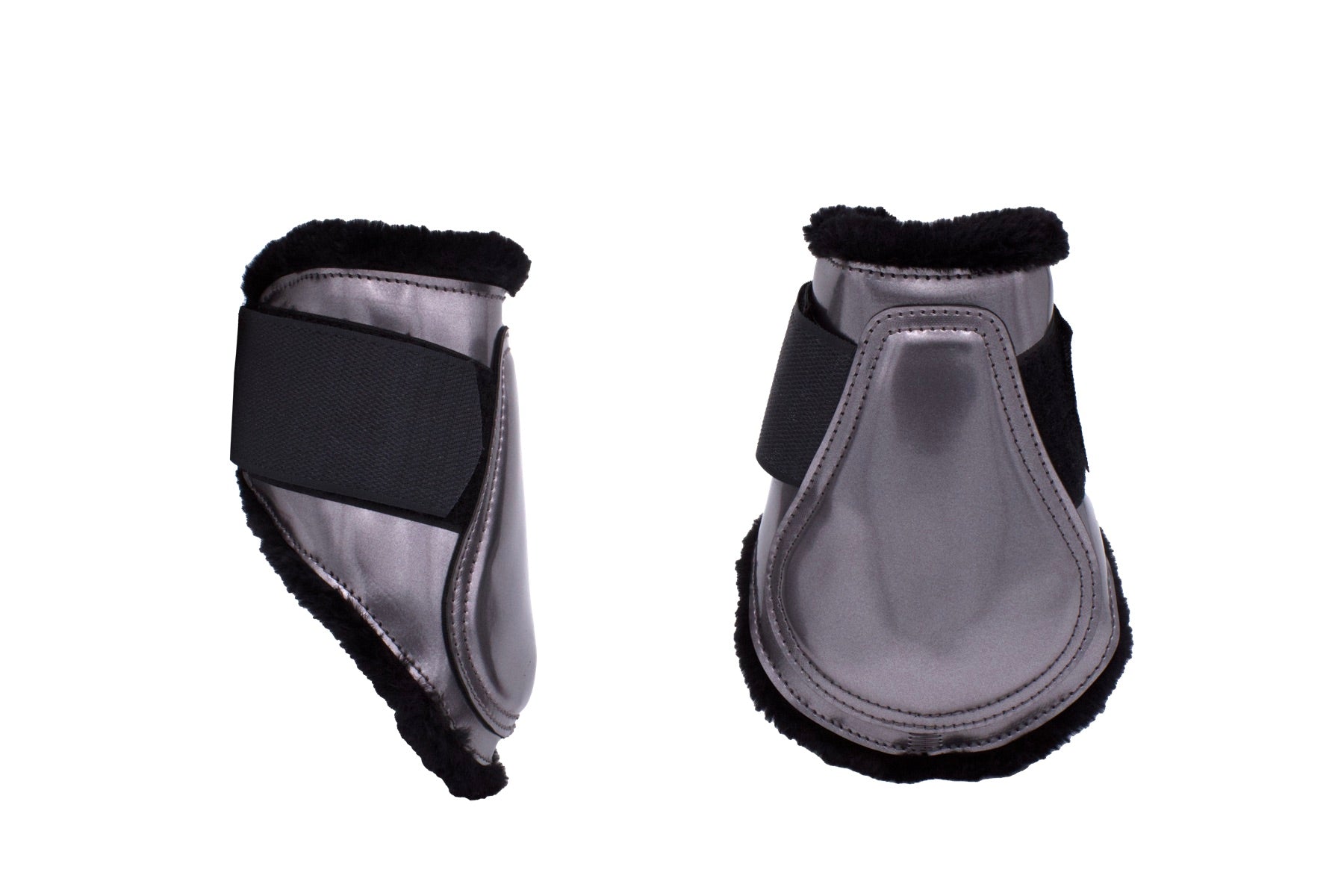 Gamaschen und Streichkappen anthrazitgrau, Springgamaschen 4er Set,