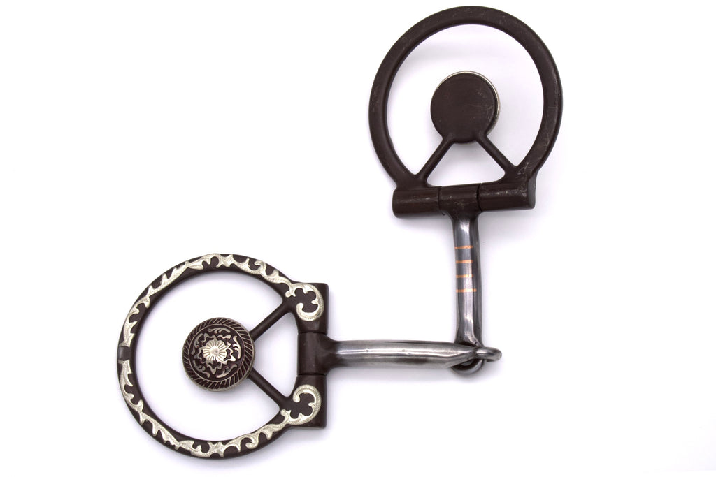 Snaffle Westernbit mit Concho 12,5 cm,
