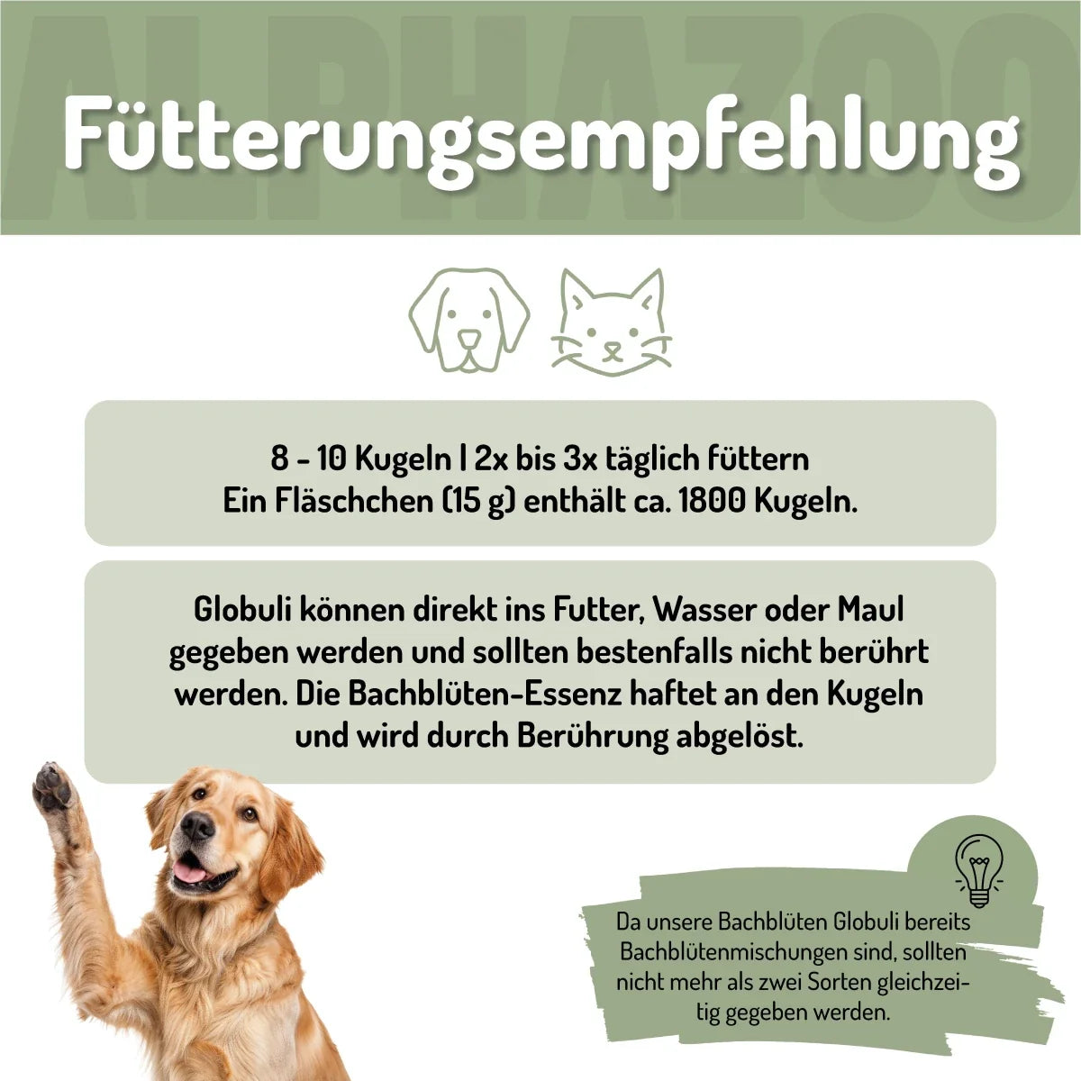 Bachblüten Globuli für Hunde & Katzen – Seelenruhe bei Angst & Stress | 15g
