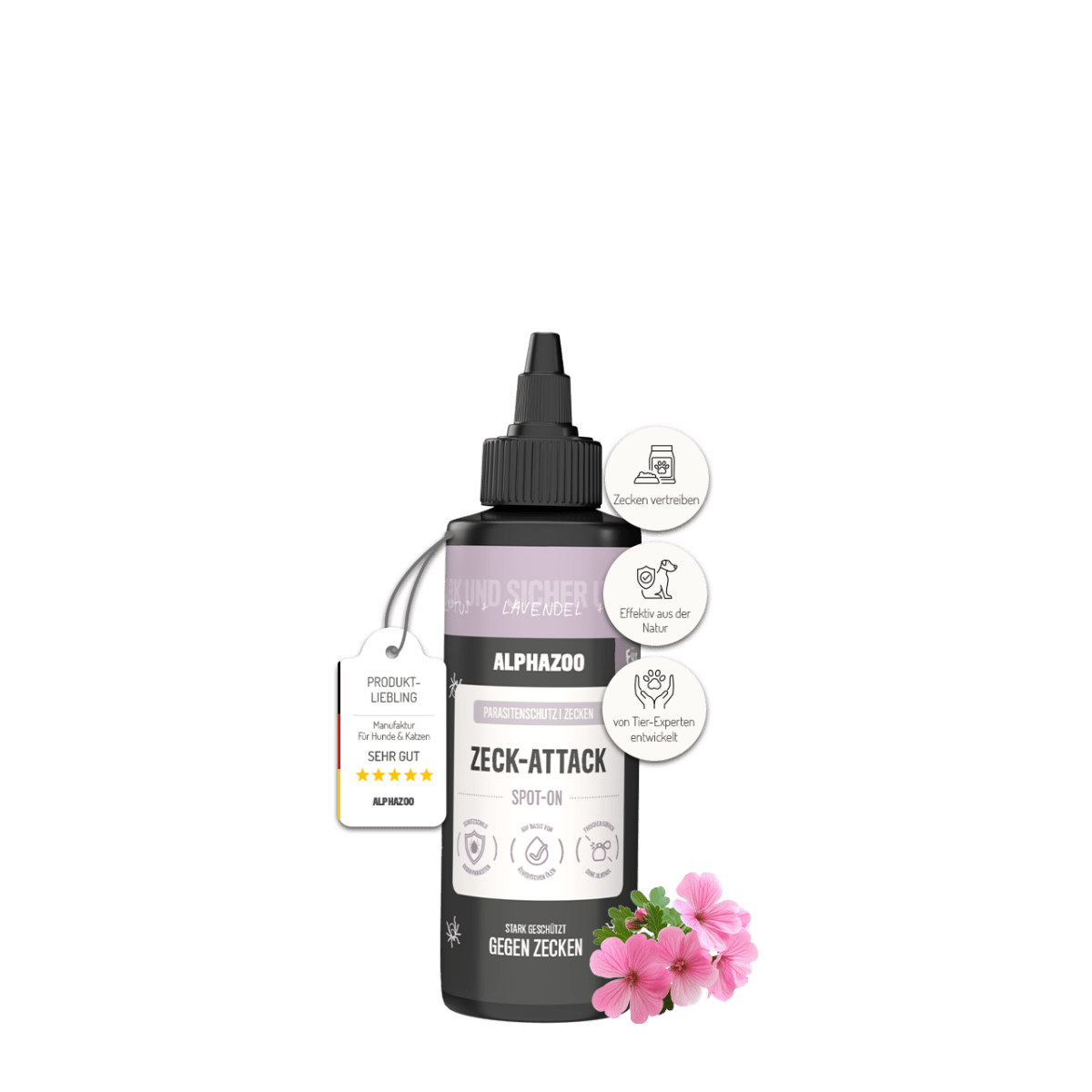 ZeckAttack Spot-On für Hunde – pflanzlich mit Lavendel, Mandel & Zitronen-Eukalyptus